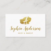 Eleganter Chic Golden & Signature Script Business  Visitenkarte (Vorderseite)