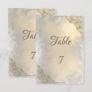 Eleganter Chic Goldrahmen Tisch Karte