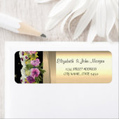 Eleganter Chic, Imitate Gold, Schwarz, Blume (Insitu)