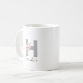 Eleganter Chic Individuelle Name Kaffeetasse (Vorderseite Links)