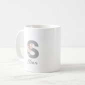 Eleganter Chic Individuelle Name Kaffeetasse (Vorderseite Links)