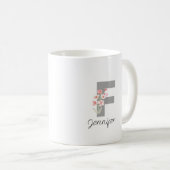Eleganter Chic Individuelle Name Kaffeetasse (VorderseiteRechts)