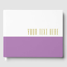 Eleganter Chic Lavender White Color Block Ihr Text