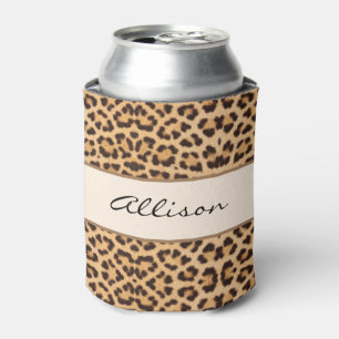 Eleganter Chic Leopard Print Personalisiert Dosenkühler