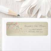 Eleganter Chic Luxury - Cherry Tree Address Label (Insitu)