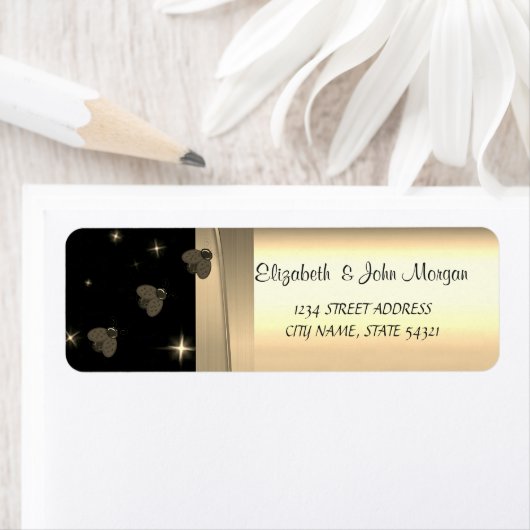 Eleganter Chic Luxus, Imitate Gold, Black, Ladybug (Insitu)