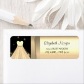 Eleganter Chic Luxus, Imitate Gold, Kleid (Insitu)