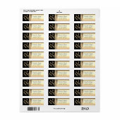 Eleganter Chic Luxus, Imitate Gold, Schwarz, Rose (Vorne)