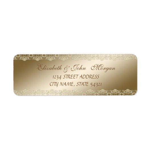 Eleganter Chic Luxus, Imitate Gold, Spitze (Vorne)