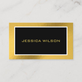 Eleganter Chic mit Goldrahmen-Visitenkarte Visitenkarte