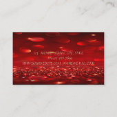 Eleganter Chic Modern Bokeh,Imitate Gold Brush Str Visitenkarte (Rückseite)