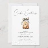 Eleganter Chic Modern Cookie Exchange Einladung (Vorderseite)