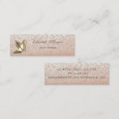 Eleganter Chic Modern Glittery Bokeh-High Heels Mini Visitenkarte (Vorne/Hinten)