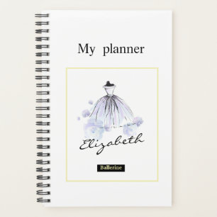 Eleganter Chic Modern Watercolor Trendy Mode Planer