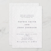 Eleganter Chic & Modern Wedding Einladung (Vorne/Hinten)