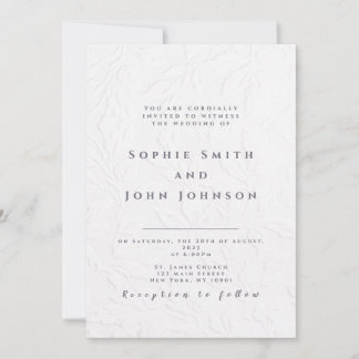 Eleganter Chic & Modern Wedding Einladung