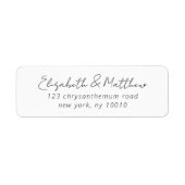 Eleganter Chic Moderne einfache Hochzeitsfeier Rüc (Vorne)