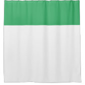 Eleganter Chic Moderner Weißmeergrün-Block Duschvorhang (Vorderseite)