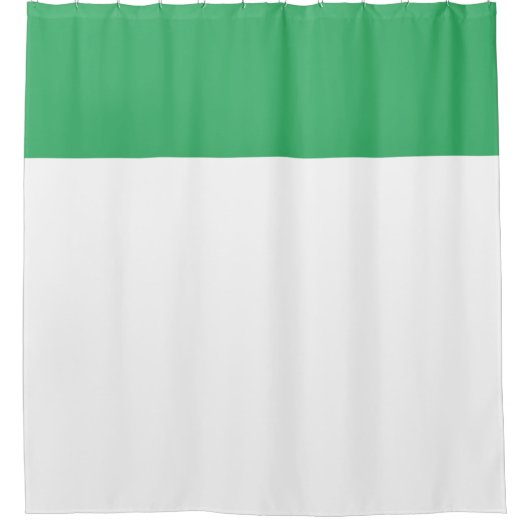 Eleganter Chic Moderner Weißmeergrün-Block Duschvorhang (Vorderseite)