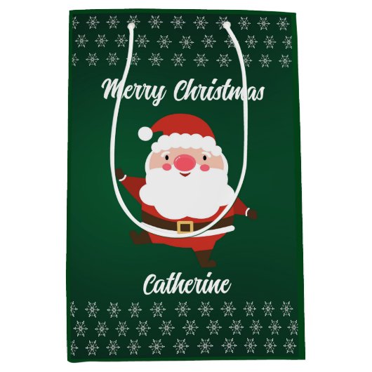 Eleganter Chic Niedlich Modernes Festivals Rot und Mittlere Geschenktüte (Vorderseite)