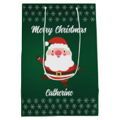 Eleganter Chic Niedlich Modernes Festivals Rot und Mittlere Geschenktüte (Rückseite)