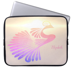 Eleganter Chic Pfau Laptopschutzhülle