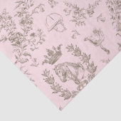 Eleganter Chic Pink Rosa Reitstall Seidenpapier (Detail)