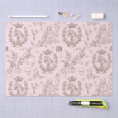 Eleganter Chic Pink Rosa Reitstall Seidenpapier (Handwerk)