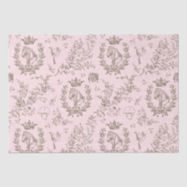 Eleganter Chic Pink Rosa Reitstall Seidenpapier