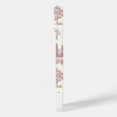 Eleganter Chic Pink Rosa Toile Name Case-Mate iPhone Hülle (Rückseite / Links)