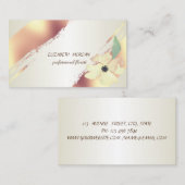 Eleganter Chic , Pinselstrich, Blume Visitenkarte (Vorne/Hinten)