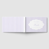 Eleganter Chic Preppy-Lavendel-Buchstaben an die B Gästebuch (Voll)