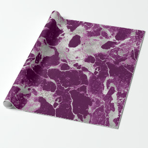 Eleganter Chic Purple-Violetter Abstraktmuster Geschenkpapier