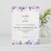 Eleganter Chic Romantische Minimalistisch Classic  Einladung (Stehend Vorderseite)