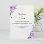 Eleganter Chic Romantische Minimalistisch Classic  Einladung (Stehend Vorderseite)