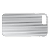 Eleganter Chic Schwarz-weiß gestreift Case-Mate iPhone Hülle (Rückseite (Horizontal))