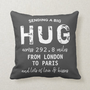 Eleganter Chic "Sending a big Hug" benutzerdefinie Kissen