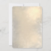 Eleganter Chic Shiny, Bride Dress Brautparty Einladung (Rückseite)