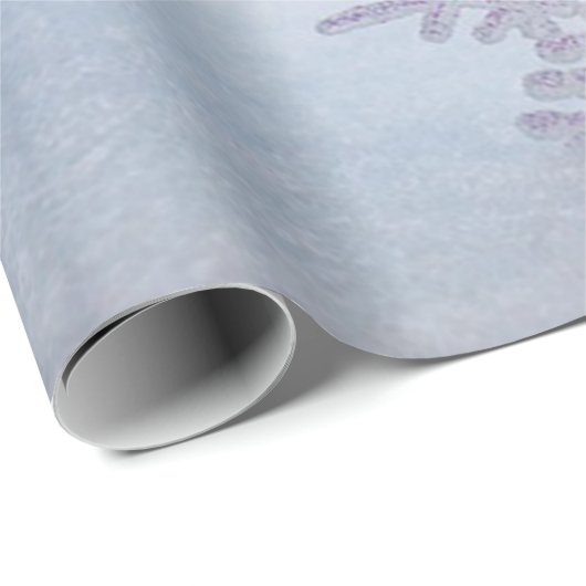 Eleganter Chic Silver Snowflakes Holiday Geschenkpapier (Rolleneckpunkt)