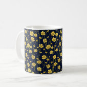 Eleganter Chic Stilvoll Feminine Trendy Black Gold Kaffeetasse (Vorderseite Links)