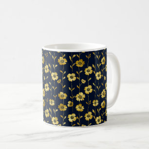 Eleganter Chic Stilvoll Feminine Trendy Black Gold Kaffeetasse