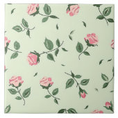 Eleganter Chic Stilvoll Girly Blume Rose Trendy Fliese (Vorderseite)