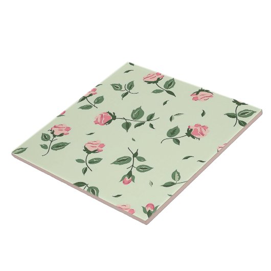 Eleganter Chic Stilvoll Girly Blume Rose Trendy Fliese (Seite)