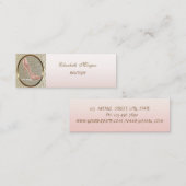 Eleganter Chic Stilvoll modern,Ferse Mini Visitenkarte (Vorne/Hinten)