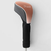 Eleganter Chic Stilvoll Personalisiert Golf Headcover (angewinkelt)