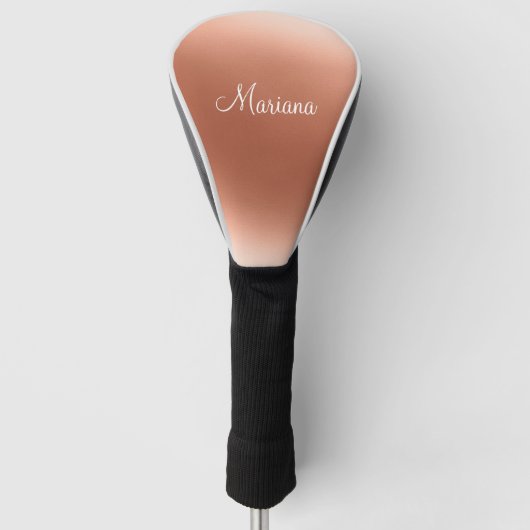 Eleganter Chic Stilvoll Personalisiert Golf Headcover (Vorderseite)
