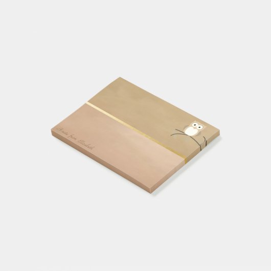 Eleganter Chic Stilvoll Personalisiert Post-it Klebezettel (angewinkelt)