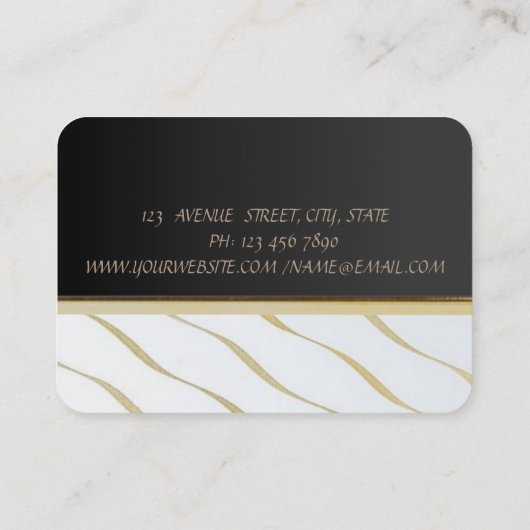 Eleganter Chic Stilvoll, Schwarz, Rot Heels Visitenkarte (Rückseite)