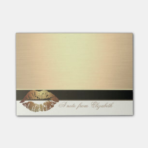Eleganter Chic Stilvoll Weiblich, Falsches Gold, Post-it Klebezettel