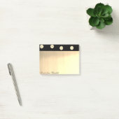 Eleganter Chic Stilvolle Gold Glitzer Dots Post-it Klebezettel (Büro)
